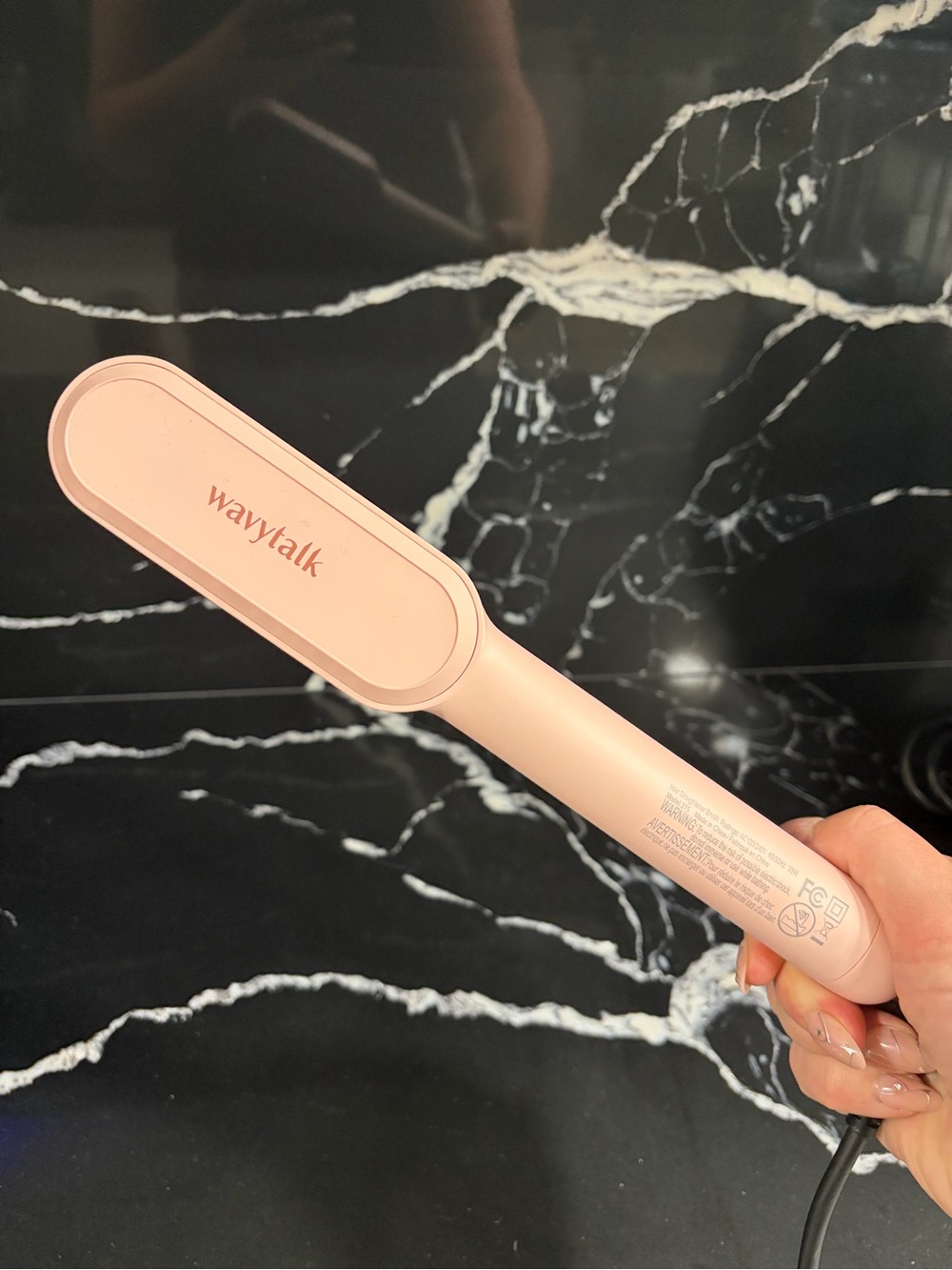 Wavytalk Pink Hair Straightener Brush